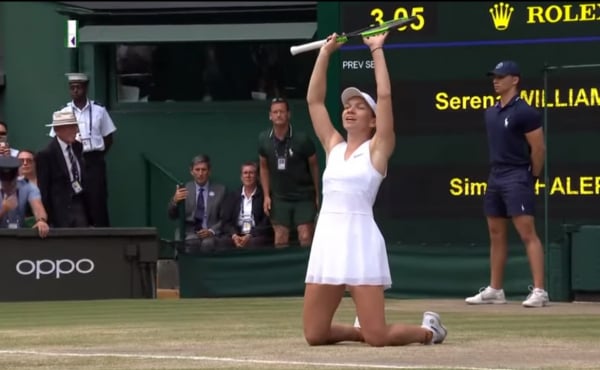 Foi o segundo título de Grand Slam de Halep, de 27 anos, campeã ano passado em Roland Garros
