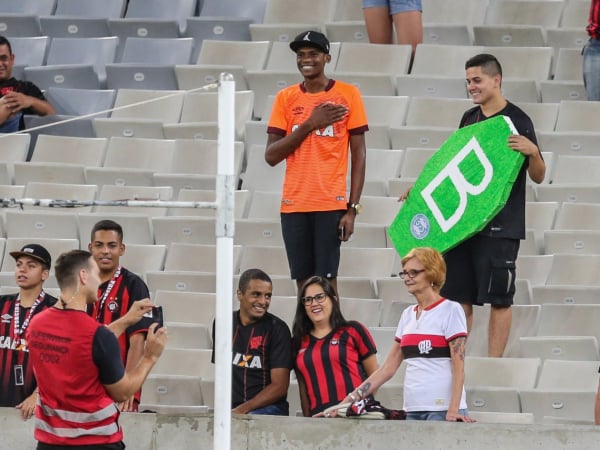 Torcida do Athletico na Arena da Baixada, na última quarta-feira, no clássico com o Coritiba