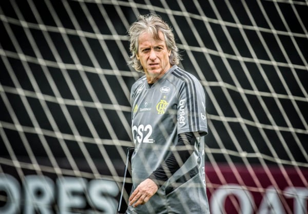 O técnico do Flamengo, Jorge Jesus