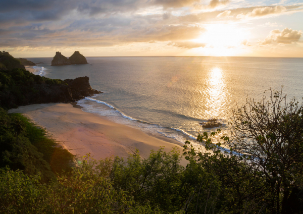 Praia do Boldro, em Fernando de Noronha.