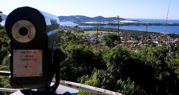 Vista da Lagoa da Conceição em Florianópolis