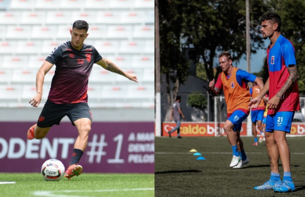 Jader, do Athletico. Moisés Gaúcho e Pablo Thomaz, do Paraná Clube