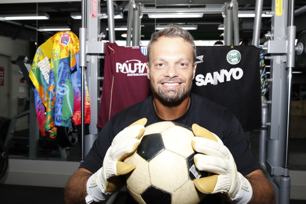 David Pizzato na Forum Academia, no Cabral, em Curitiba: ex-goleiro de Coritiba, Paraná Clube e Avaí