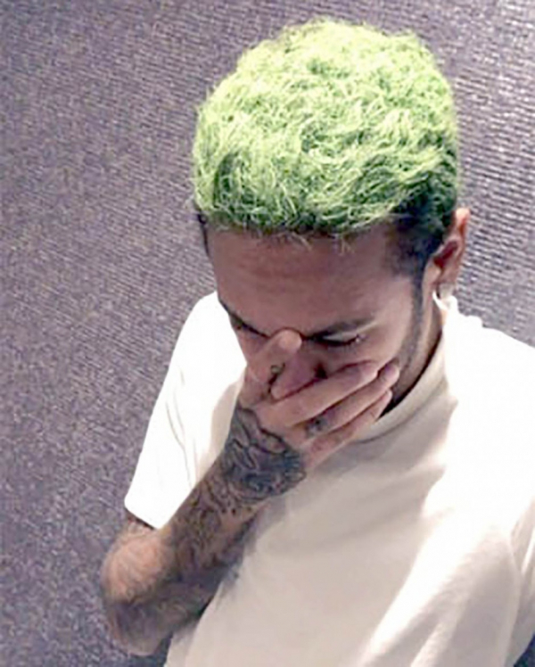 cabelo verde masculino