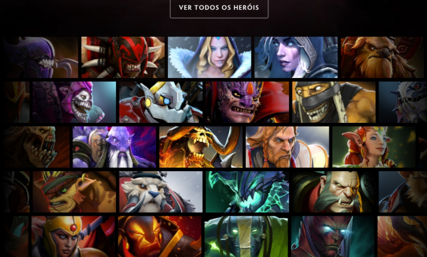 Os heróis do Dota 2