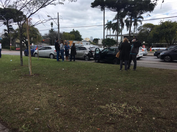 Acidente provocou congestionamento na região