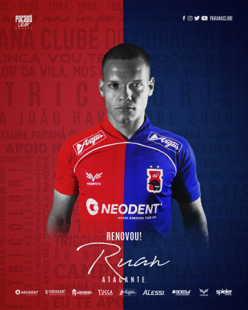 O centroavante Ruan