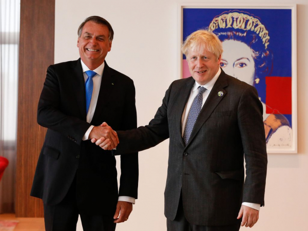 Bolsonaro e Boris Johnson