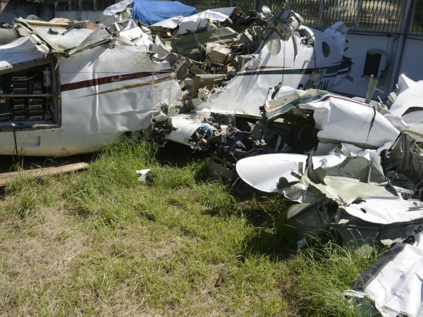 Destroços do avião: MPF considerou não haver indícios de homicídio