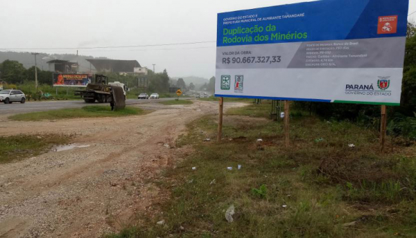 Obras na Rodovia dos Minérios começaram ontem