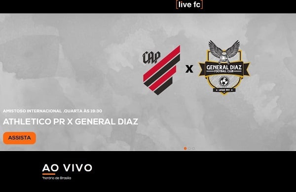 Athletico x General Díaz no Livefc: streaming