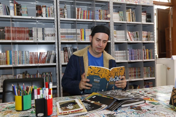 Fulvio Pacheco, coordenador da Gibiteca: local tem cerca de 183 mil visitas por ano