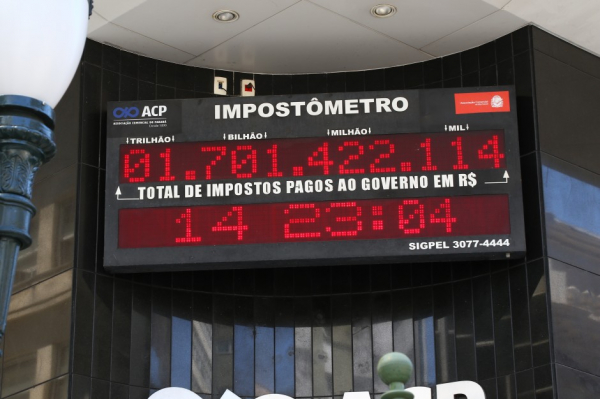 Impostômetro calcula o quanto o contribuinte paga em tributos