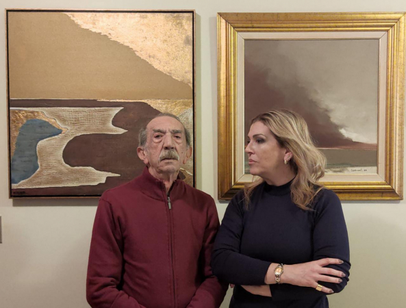 Fernando Calderari e a filha Maria Fernando em foto tirada em agosto deste ano
