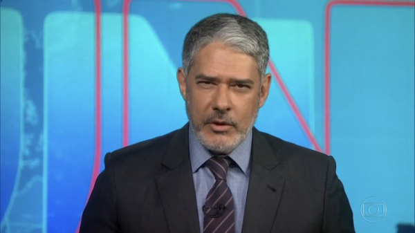 William Bonner de barba no 'Jornal Nacional'