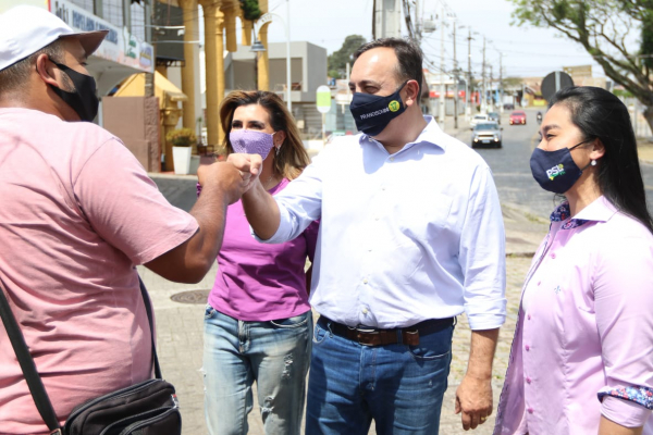 Francischini fez caminhada