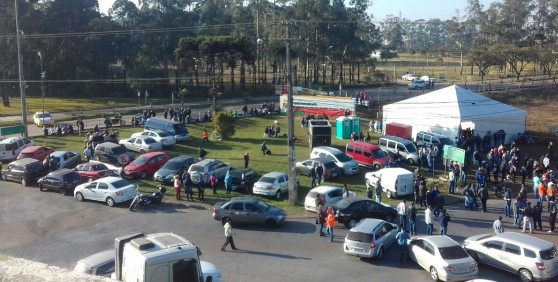 Manifestação no ano passado de petroleiros da Repar