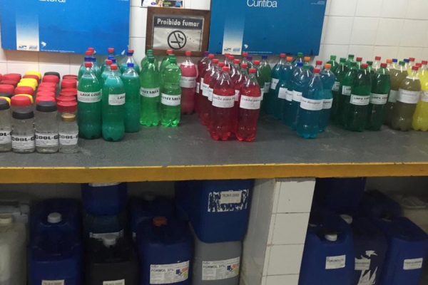 Os produtos de limpeza produzidos pelo Depen