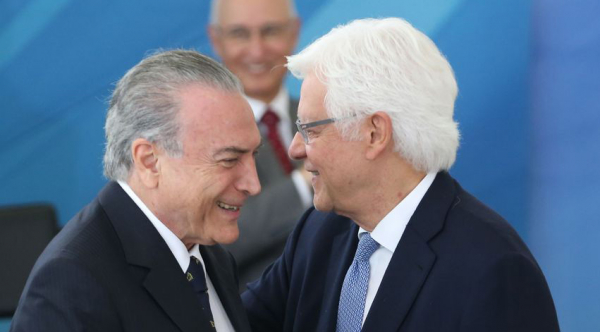 Temer e Moreira: ex-presidente saiu ontem mesmo