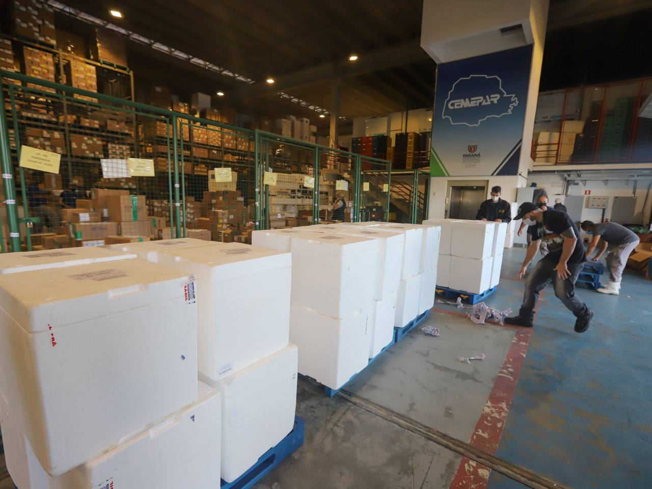 Paraná recebe mais 554,5 mil vacinas contra a Covid; maioria é para dose de reforço