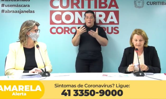 Secretaria de Saúde faz última live da Covid e mantém bandeira amarela em Curitiba