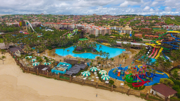 Vista do Beach Park no Ceará