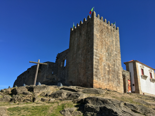 Castelo na vila de Belmonte em Portugal